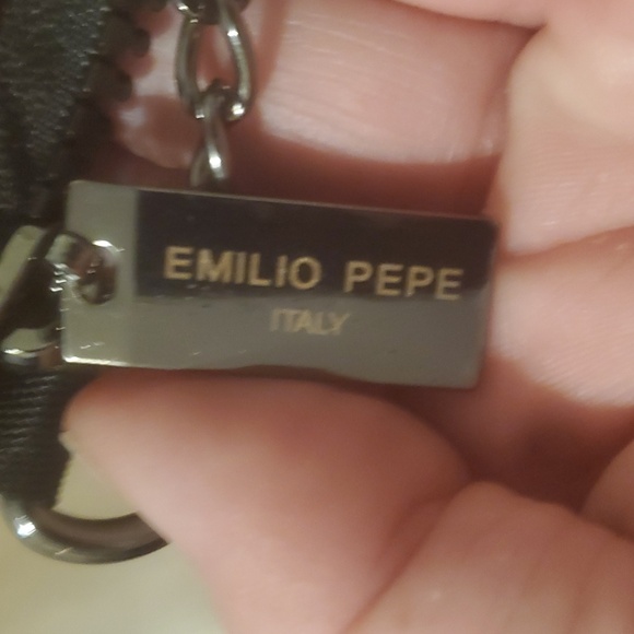 New Emilio Pepe Made in Italy Geometric Interchangeable Chain Bag. - Picture 6 of 14